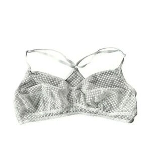 Gap Women's Lace Bralette sky Blue Size L Wire-Free Adjustable Straps